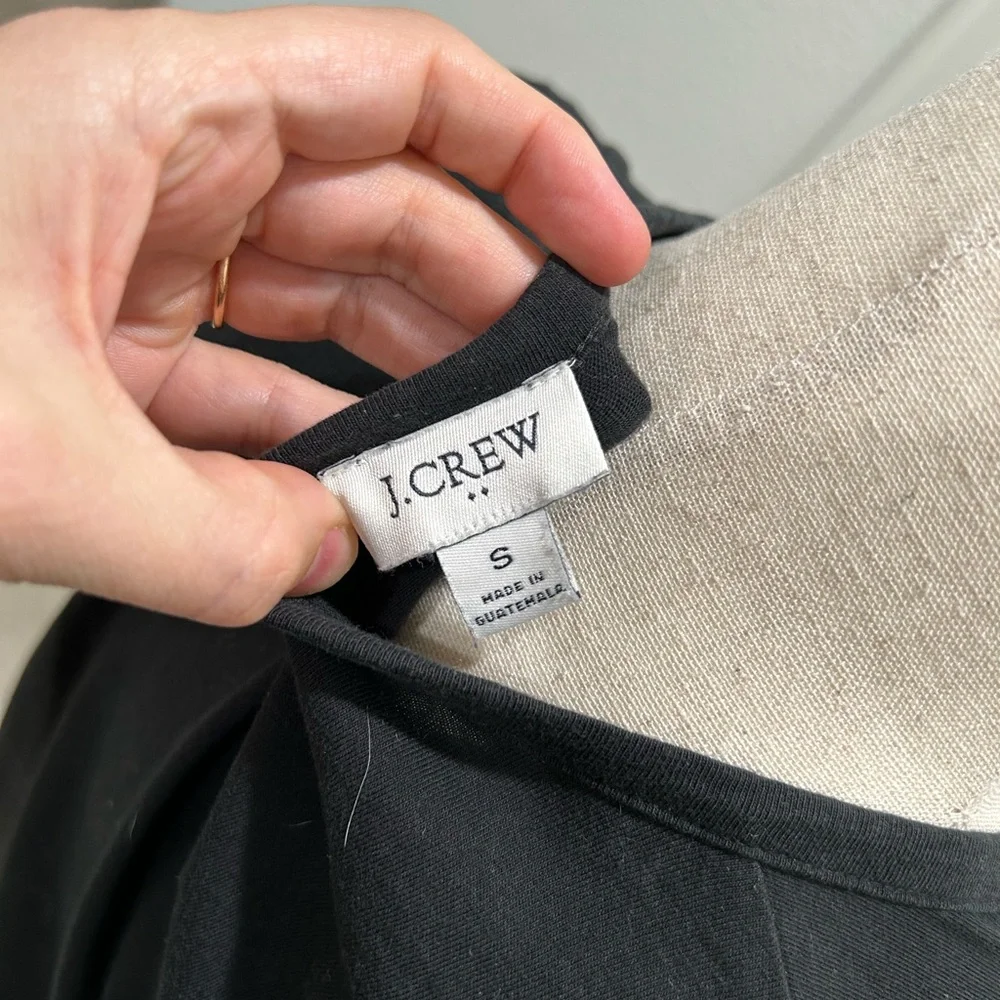J. Crew Black T-Shirt Dress - Picture 6 of 6